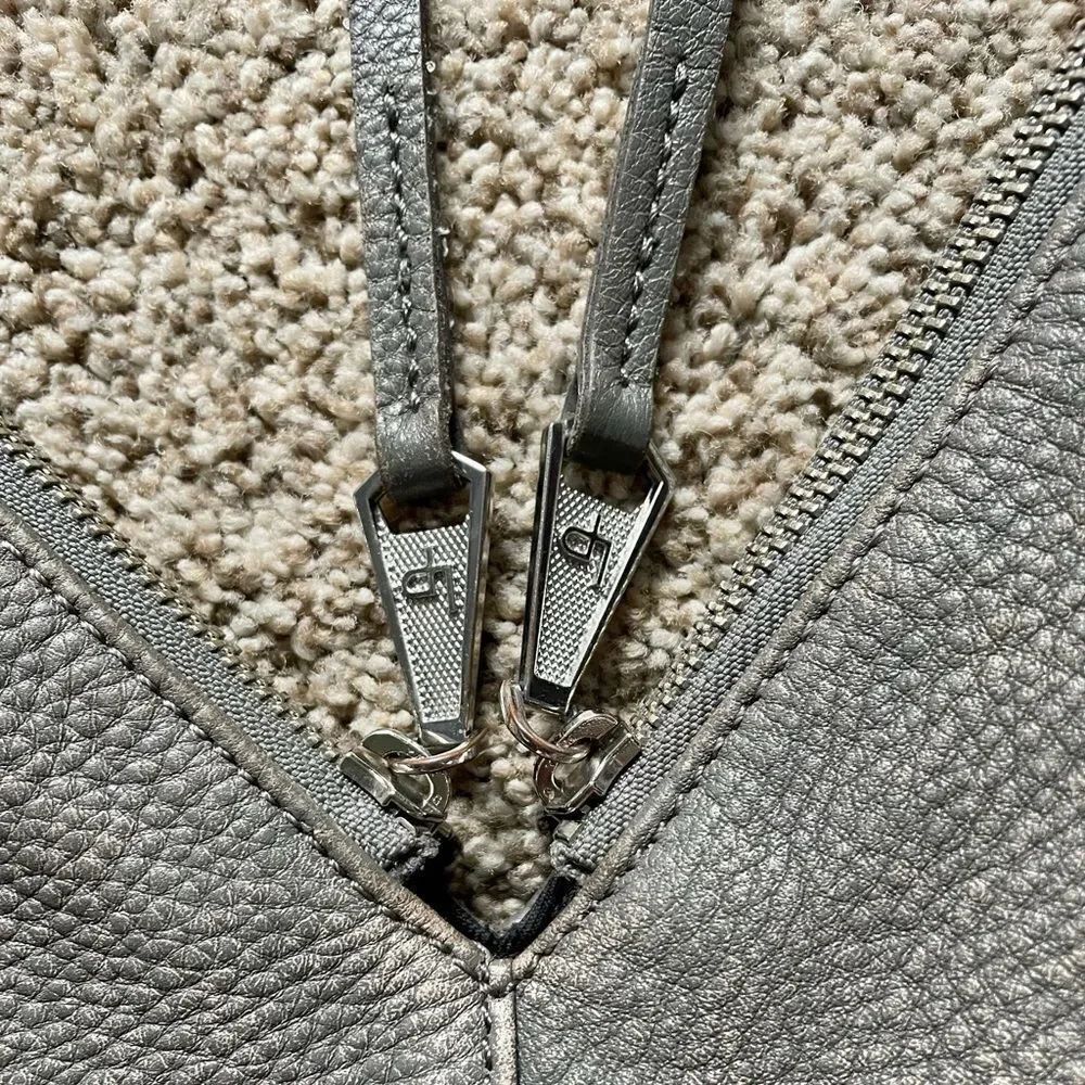Linea Pelle Distressed Leather Asymmetrical Bag - Picture 6 of 8